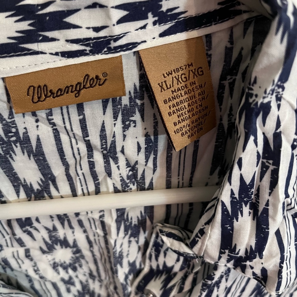 Wrangler, blue and white,XL